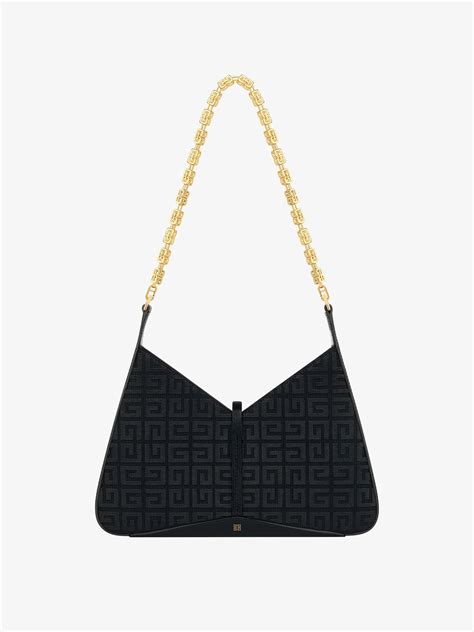 givenchy embroidery|Small Cut Out bag in 4G embroidery with chain .